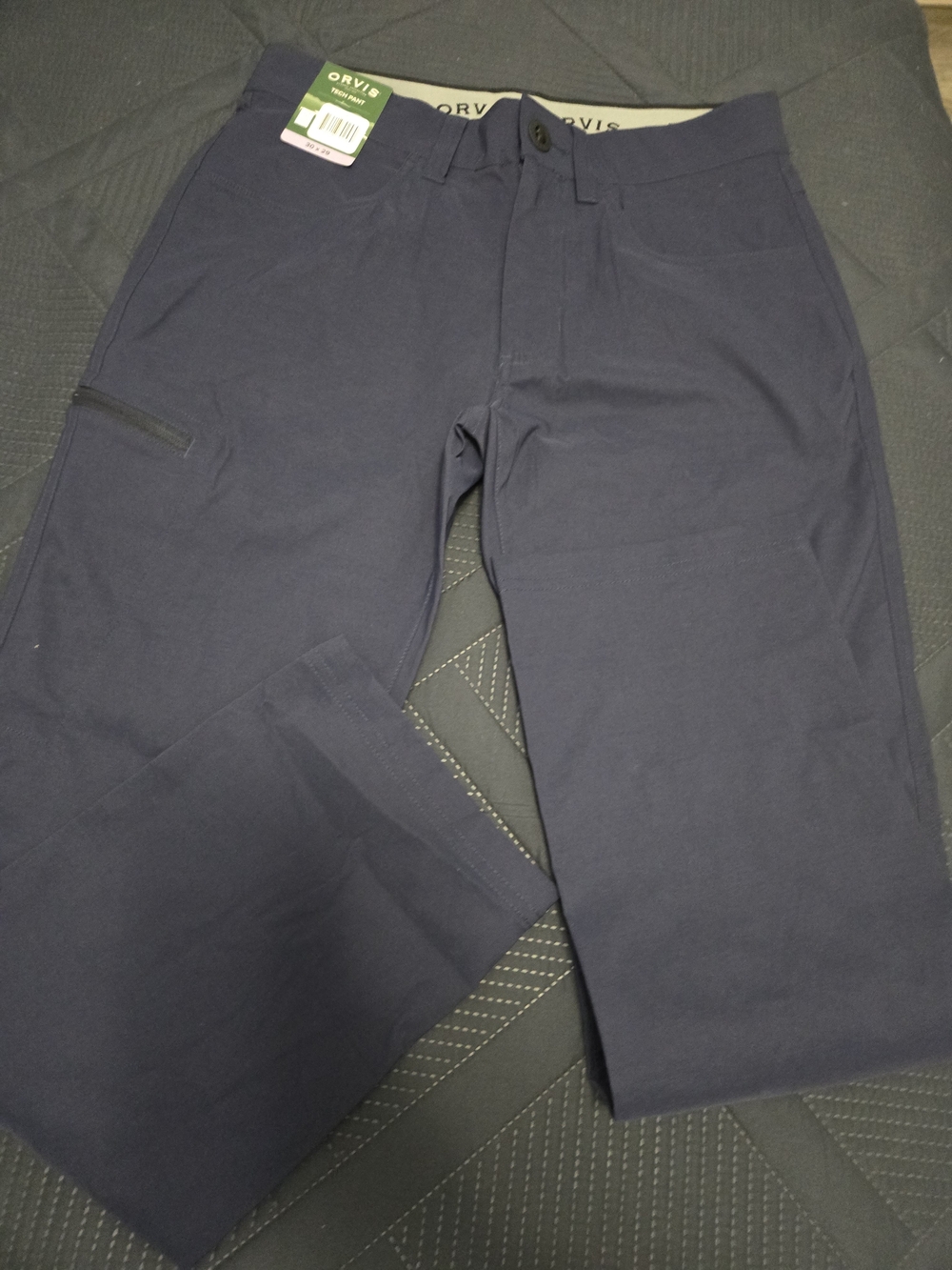 Orvis Tech Pants NWT Men's Navy Performance Pants 30X29